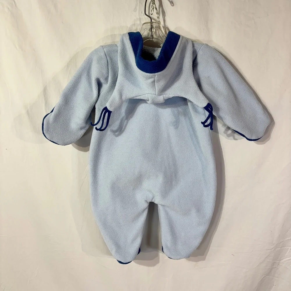 Vintage Disney Winnie the Pooh Fleece One Piece with Hood and‎ Hand Covers